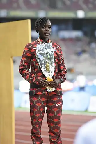 Gladys Kwamboka bei den Afrikameisterschaften 2024 in Douala