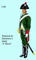 Régiment de chasseurs à cheval d’Alsace 1789–1791