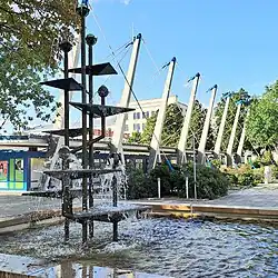 Klapperbrunnen am Chemnitzer Busbahnhof (2024)