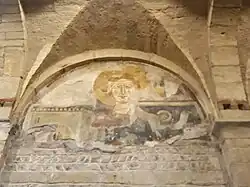 Fresko des heiligen Christophorus