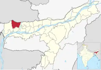 Lagekarte des Distrikts