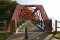 Eisenbrücke über den Fluss Chitose