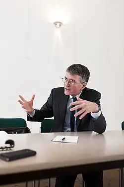 Christian Waldhoff referiert zum Thema Staatsrecht im Rahmen des JMWS 2017 in Berlin.