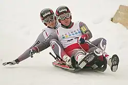 Thomas Knauder (hinten) mit seinem Bruder Christoph bei den Österreichischen Meisterschaften 2010