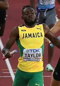 Christopher Taylor (hier in der 4-mal-400-Meter-Staffel) erreichte Platz&nbsp;sieben