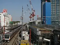 Bauarbeiten am Bahnhof (2008)