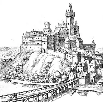 Burg Teschen um 1650