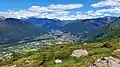 Blick von der Cima di Medeglia Richtung Bellinzona