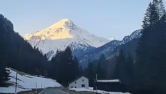 Piz Miez, aufgenommen vom Val Ferrera