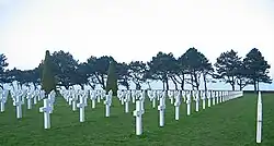 World War II Normandy American Cemetery and Memorial, US-Soldatenfriedhof in Colleville-sur-Mer (Normandie)