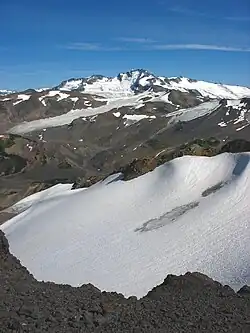 Cinder Cone und Helm Glacier
