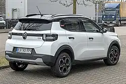 Citroën C3, Heckansicht
