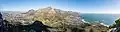 Blick von Kapstadt und Camps Bay vom Lion's Head.