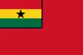 Handelsflagge von Ghana