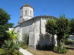 Clam (Charente-Maritime): St-Martin (Bilder), einschiffig mit Mittelturm