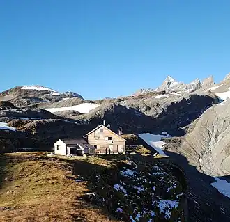 Die Hütte von Nordosten.