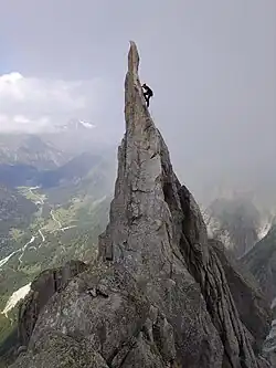 Kletterer in der Südwand.