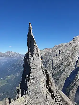 Kletterer auf der Fiamma