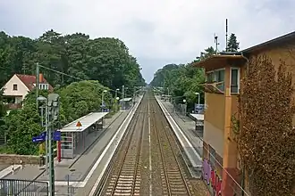 Bahnhof Essen-Stadtwald, Blickrichtung Nord