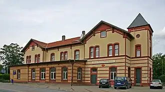 Ehemaliges Empfangsgebäude unter Denkmalschutz