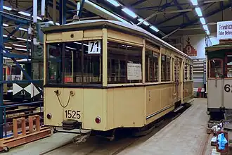 Bw 1525 im Zustand von 1966 abgestellt im Btf. Köpenick (2020)
