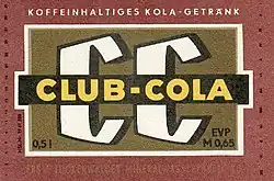 Club-Cola-Etikett zu DDR-Zeiten