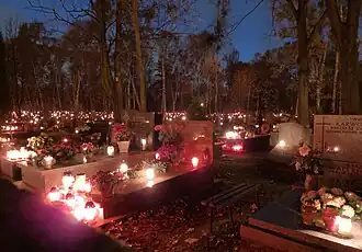 Grabkerzen zu Allerheiligen