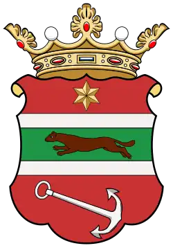 Wappen des Komitats Virovititz (Verőce/Virovitica)