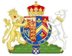 Wappen von Cathe­rine, Duchess of Cambridge (in Ge­brauch 2019–2022)