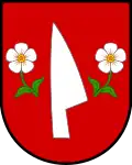 Pflugschar im Wappen von Neuprerau