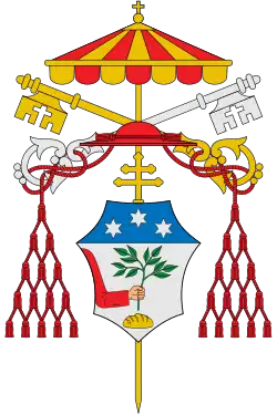 Wappen von Pietro Gasparri als Camerlengo während der Sedisvakanz 1922