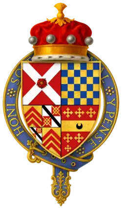 Wappen von Sir George Nevill, 5. Baron Bergavenny, KG