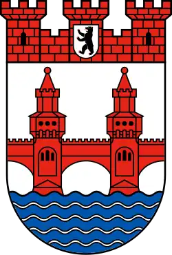 Wappen des Bezirks Friedrichshain-Kreuzberg