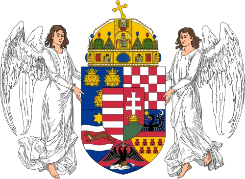 Das mittlere Wappen Transleithaniens (bis 1915)