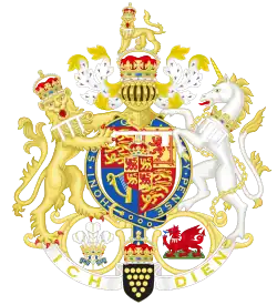 Wappen Williams als Prince of Wales, seit 9. September 2022