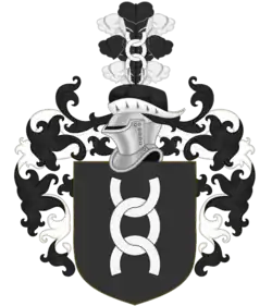 Turnierhut im Wappen derer von Neuhoff