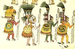 Aztekische Krieger (Codex Mendoza)