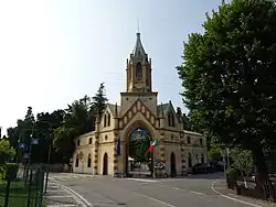 Eingang Villa dei Cedri