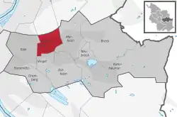 Lage von Höhenberg im Stadtbezirk Köln-Kalk