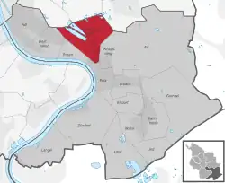 Abgrenzung Stadtteil Gremberghoven in Porz