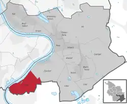 Abgrenzung Stadtteil Langel in Porz