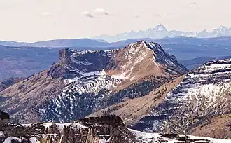 Colter Peak, Nordostansicht. Im Hintergrund die Teton Range