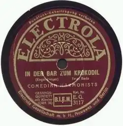 Plattenlabel In der Bar zum Krokodil