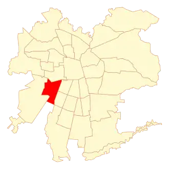 Lage von Cerrillos in Santiago