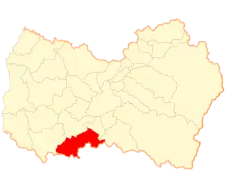 Lage der Gemeinde in der Región del Libertador General Bernardo O’Higgins