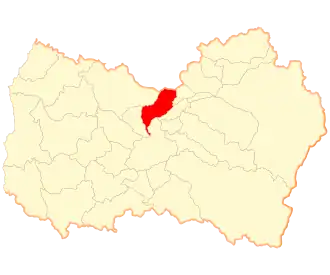 Lage der Gemeinde in der Región del Libertador General Bernardo O’Higgins