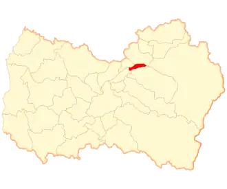 Lage der Gemeinde in der Región del Libertador General Bernardo O’Higgins