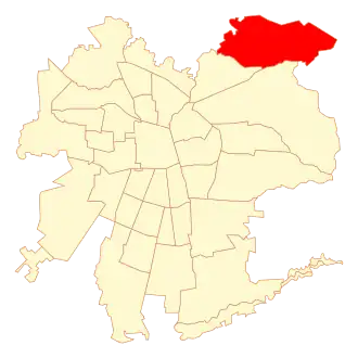 Lage von Lo Barnechea in Santiago