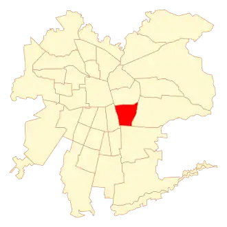 Lage von Macul in Santiago