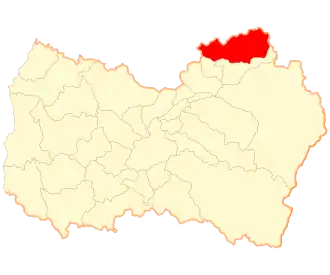 Lage der Gemeinde in der Región del Libertador General Bernardo O’Higgins